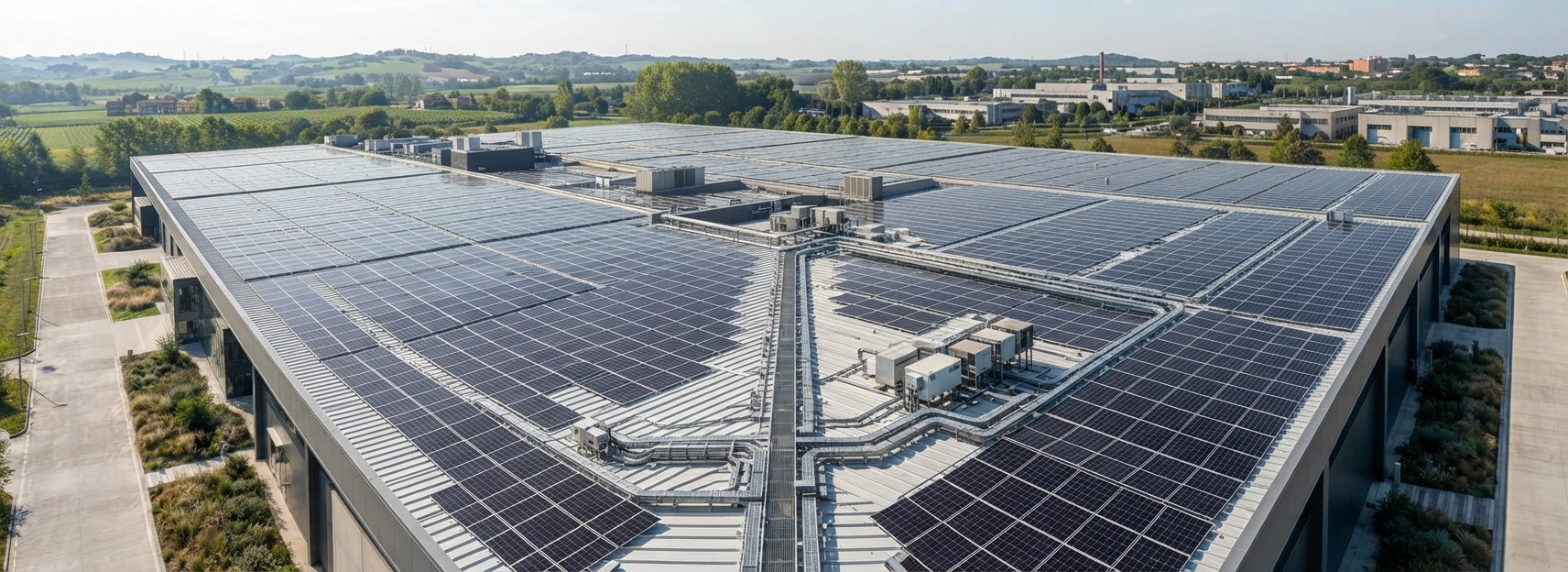 Impianto fotovoltaico su struttura industriale